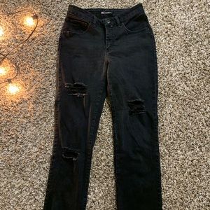 LEE HIGH WAISTED RIPPED JEANS